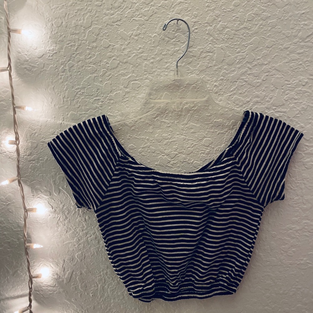 Striped crop top